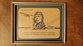 50th Anniversary Commemorative Stamp - Lindbergh - First Day Issue