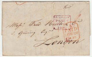 Gb: Qv Entire; Glasgow To London,  18 - 20 August 1840