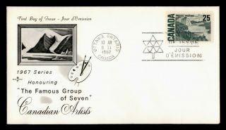Dr Who 1967 Canada Group Of Seven Art Fdc C133937