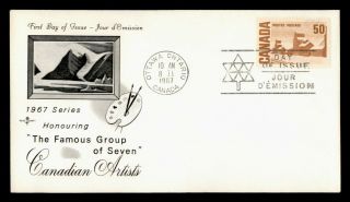 Dr Who 1967 Canada Group Of Seven Art Fdc C133936