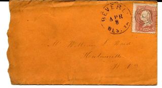 1868 Letter And Cover Beverly West Virginia To Ny