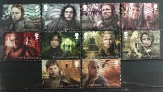 2018 Gb Game Of Thrones Stamp Set (1)