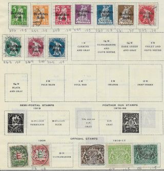 15 Bavaria Stamps W/official From Quality Old Album 1908 - 1920