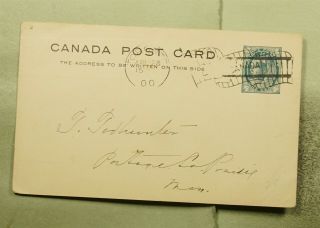 Dr Who 1900 Canada Toronto Flag Cancel Postal Card E70013