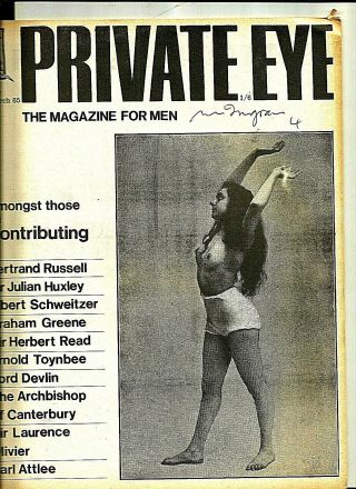 Private Eye Mag 85 19 March 1965 Bertrand Russell Graham Greene Schweitzer
