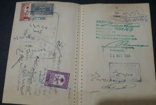 1965 Saudi Arabia 4 Rare 220 Piasters & More Revenue Stamps On Pages V Rare 2