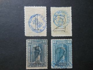 1900 - 02 Overprinted Documentary Stamp Lot