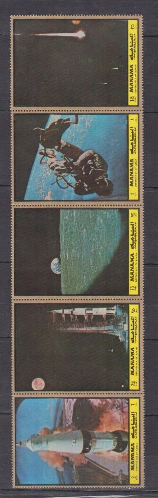 J698.  Manama - Mnh - Space - Spaceships - Astronauts