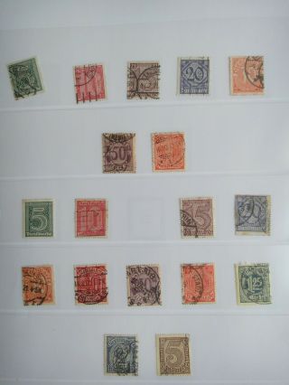 Germany 1920 Official Stamps Deutsches Reich Deutschland German Allemagne