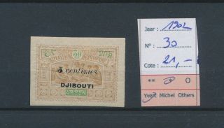 Lk85817 Djibouti 1902 Native People Folklore 5c Overprint Mh Cv 21 Eur