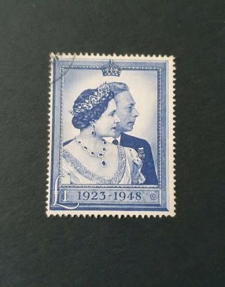 Gb Stamps King George Vi Sg 494 £1 Royal Wedding Fine