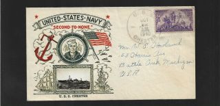 U.  S.  S.  Chester Oct 22,  1940 Naval Cover