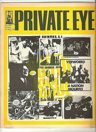 Private Eye Mag 200 15 August 1969 John Lennon & Yoko Ono Naked Montage Cover