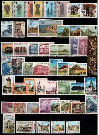 /// 53 Stamps - Mnh - Europa Cept 1978 - Architecture - Art
