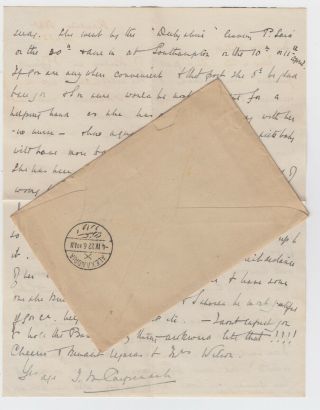 1922 Qantara Egypt Cover and Letter to Winchfield Hants Via Alexandria 3