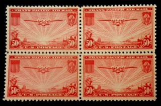 Buffalo Stamps: Scott C20 Airmail Block Of 4,  Nh/og & Xf,  Cv = $120