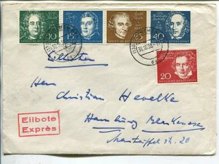 Germany Brd Beethoven Set Cover 30.  10.  1958