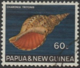 Papua Guinea 1968 Sg149 60c Shell Trumpet Triton Fu