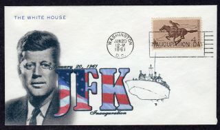 1961 Kennedy Inauguration - Add - On Inaugural Event Cover Pc63