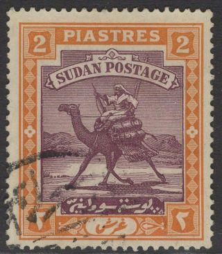 Sudan Sg26 1902 2p Purple & Orange - Yellow Fine