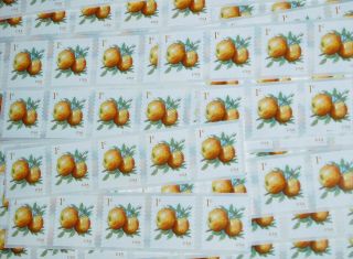 100 1¢ 1 Cent 1c Golden Apple U.  S.  Us Postage Stamps 20 Strips Of 5