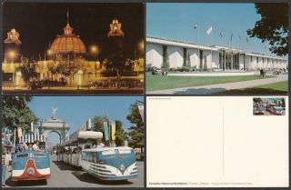 Canada,  Canadian National Exhibition X 3 Pre - Paid 7c Postcards.