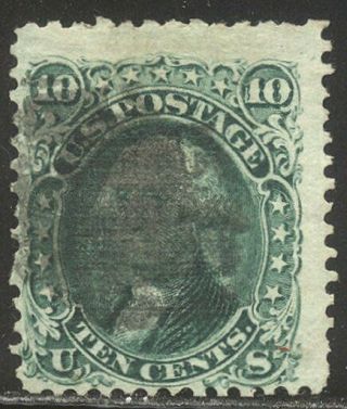 U.  S.  89 - 10c Green W/ " E " Grill ($325)