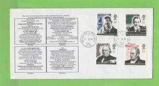 G.  B.  1995 Communications Set On Scarce I.  O.  W.  First Day Cover,  Totland Bay Cds