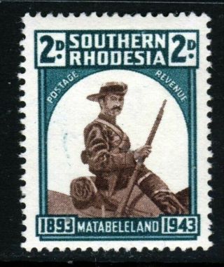 Southern Rhodesia Kg Vi 1943 50th Anniv Of Occu Of Matabeleland Sg 61a