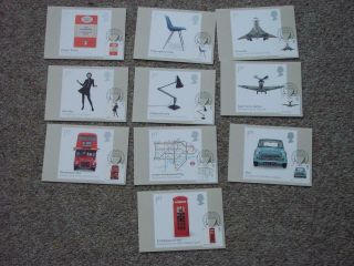(r577) Royal Mail Phq Cards British Design Class 2009 First Day Of Issue Stamped