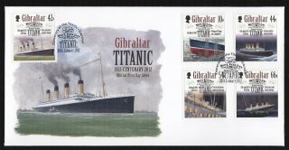 Gibraltar 2012 Fdc Centenary Of The Sinking Of The Titanic