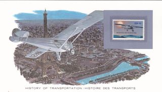 History Of Transport United States The Spirit Of St Louis Presentation Card Vgc