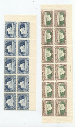 Victoria Falls Southern Rhodesia Stamp 10 & 12 Panel 2d 3d