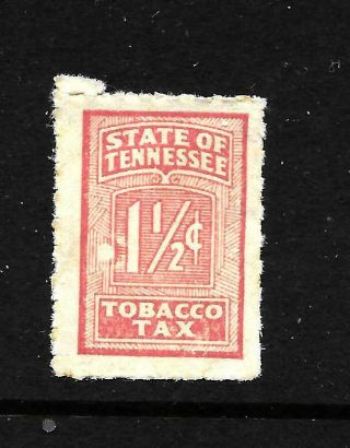 Hick Girl Stamp - State Of Tennessee 1 1/2 Cents Tobacco Tax Stamp Y5313