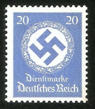 Dr Nazi 3rd Reich Rare Ww2 Wwii Nh Stamp Hitler Swastika Nsdap Waffen Cross Flag