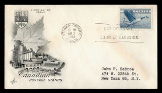 Dr Who 1952 Canada Goose Fdc C123476