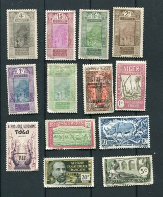 Lot Stamps Of French Africa