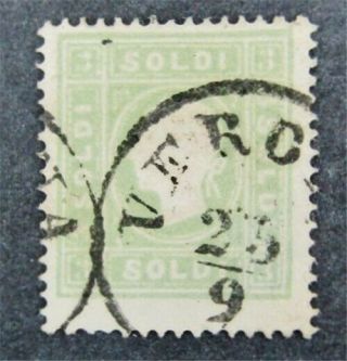 Nystamps Austrian Offices Abroad Lombardy Venetia Stamp 9 $140 Signed