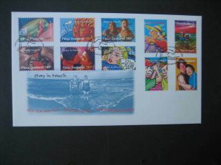 Zealand Fdc - 1998 Stay In Touch Greetings Stamps Set Sg 2148/57