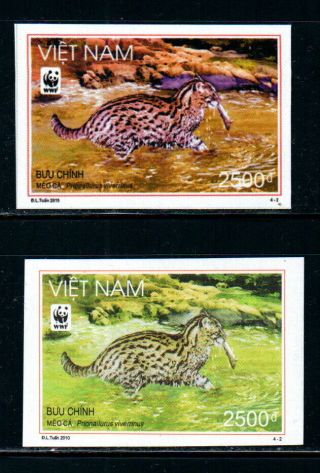 N.  996 - Vietnam - Proof - Fishing Cat 2010 - 2