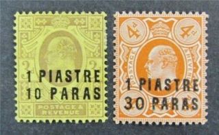Nystamps Great Britain Offices Abroad Turkish Empire Stamp 27.  29 Og H $34