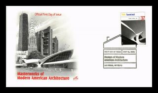 Us Cover Twa Terminal Masterworks Of Modern American Architecture Fdc