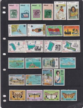 Kiribati Stamps In Sets 1979 - 1986 Mnh (2 Pictures)