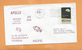 Apollo 11 As 506 Recovery Force Uss Hornet Jul 24,  1969 Space Cover
