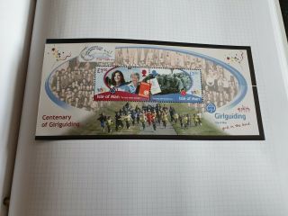 Isle Of Man 2010 M/s Cent Of Girl Guiding Mnh
