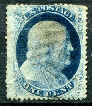 (934) Poor 1857 - 61 U.  S.  1c Blue S 18 To S 24