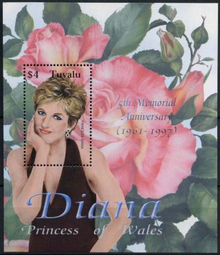 Tuvalu 2003 Sg Ms1092 Diana Princess Of Wales Mnh M/s A86501