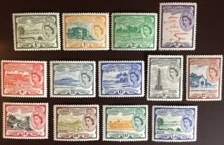 St Kitts Nevis 1954 - 63 Set To $1.  20 Mlh
