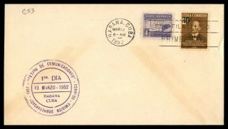 Mayfairstamps Habana 1952 Fernando O Figuerto Unaddressed First Day Cover Wwb959