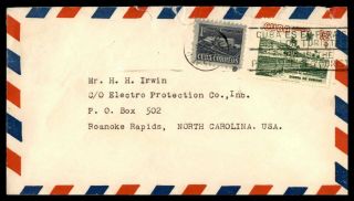 Mayfairstamps Habana 1957 To Roanoke Rapids North Carolina Cover Wwb96155